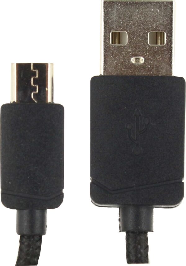 Keymate Charge/Sync Keychain Cable Nylon Braided Micro Usb Black - Afbeelding 5