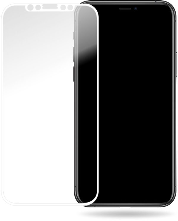 Mobilize Glass Screen Protector - White Frame - Apple Iphone X/Xs/11 Pro