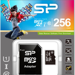 Silicon Power Micro Sdhc Incl. Sd Adapter 256Gb Uhs-1 Class 10