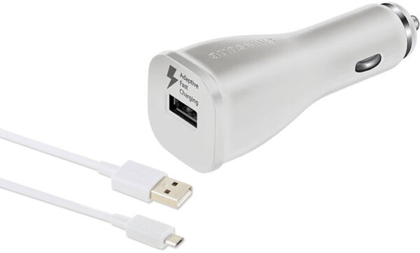 Samsung Ep-Ln915Uwegww Samsung Adaptive Fast Charging Car Charger Micro-Usb White Bulk