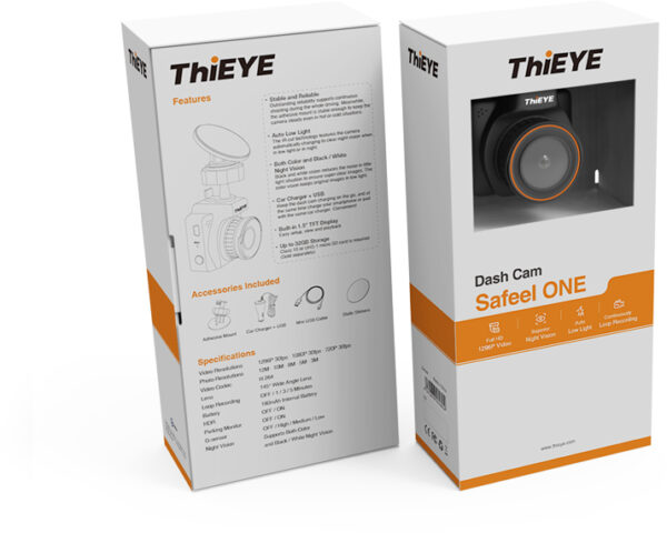 Thieye Safeel One Dashcam 1296P Black - Afbeelding 7