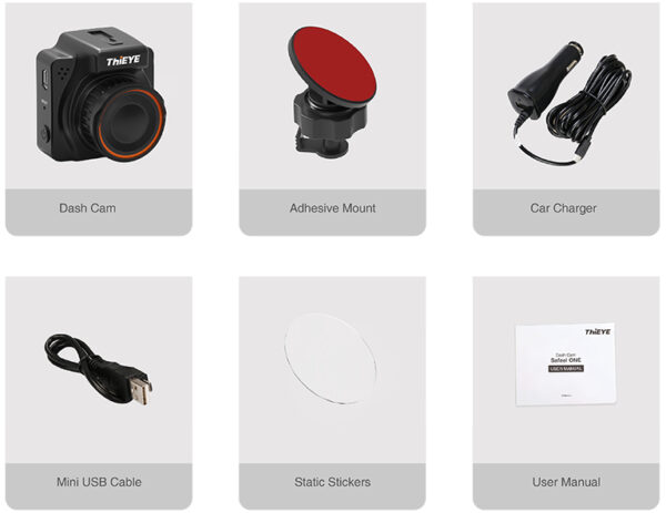 Thieye Safeel One Dashcam 1296P Black - Afbeelding 8