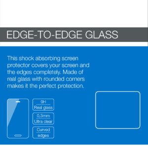 Mobilize Edge-To-Edge Glass Screen Protector Apple Iphone 6 Plus/6S Plus Black Full Glue