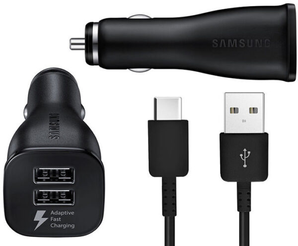 Samsung Ep-Ln920Cbegww Samsung Adaptive Fast Charging Dual Usb Car Charger Usb-C Black Bulk