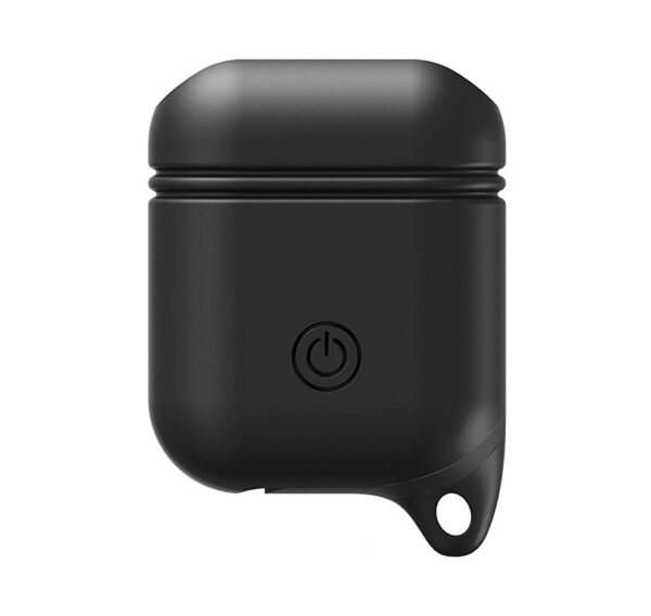 Xccess Shockproof Silicone Case With Hook For Apple Airpods Black