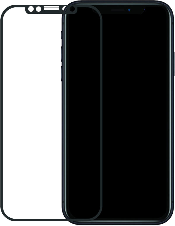 Mobilize Edge-To-Edge Glass Screen Protector Apple Iphone Xr/11 Black Full Glue