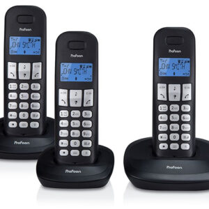 Profoon Pdx-1130 Profoon Dect Telefoon Triple Black