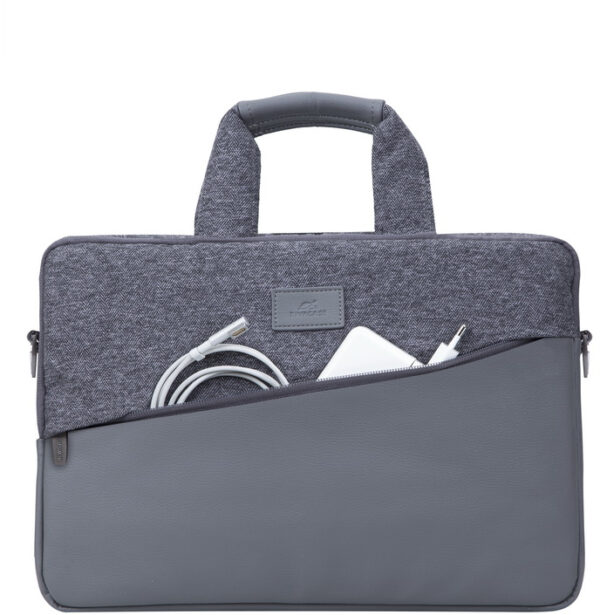 Rivacase Egmont Laptop Bag 15.6Inch Grey - Afbeelding 4