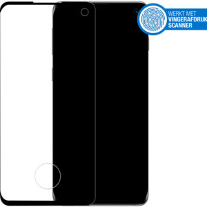 Mobilize Edge-To-Edge Glass Screen Protector Samsung Galaxy S10 Black Edge Glue