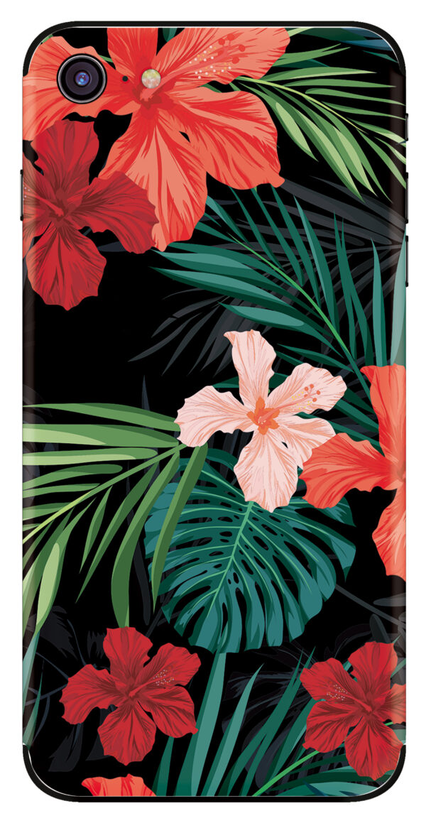 My Style Phoneskin For Apple Iphone 7/8/Se (2020/2022) Red Caribbean Flower - Afbeelding 2