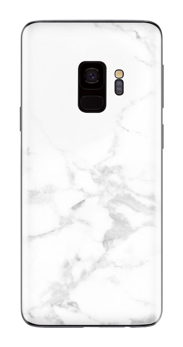 My Style Phoneskin For Samsung Galaxy S9 White Marble - Afbeelding 2