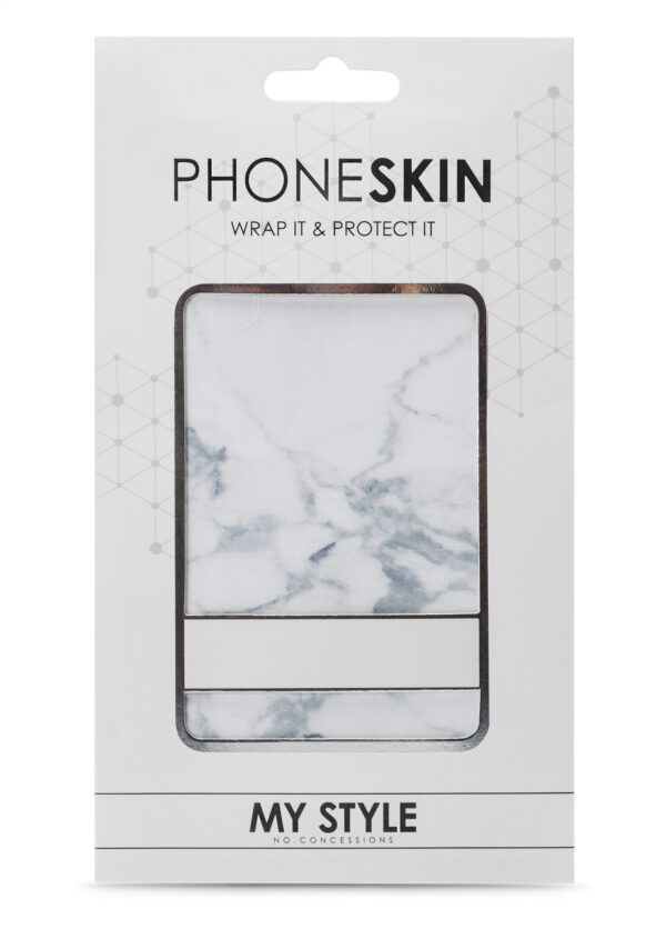 My Style Phoneskin For Apple Iphone 7/8/Se (2020/2022) White Marble - Afbeelding 3