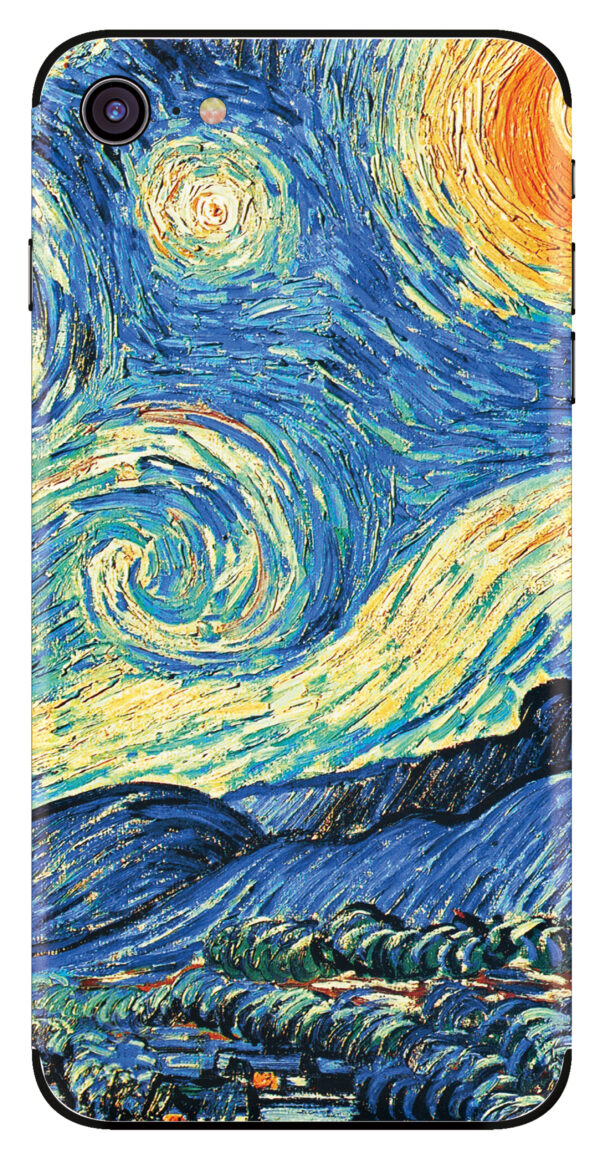 My Style Phoneskin For Apple Iphone 7/8/Se (2020/2022) The Starry Night - Afbeelding 2