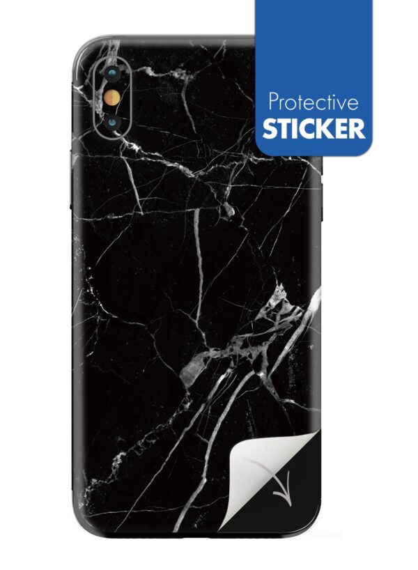 My Style Phoneskin For Apple Iphone Xs Black Marble