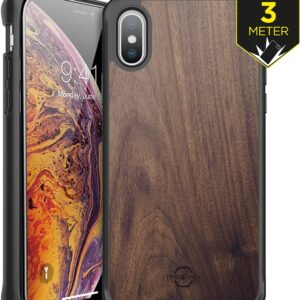 Itskins Level 2 Hybridfusion For Apple Iphone Xs Max Dark Wood
