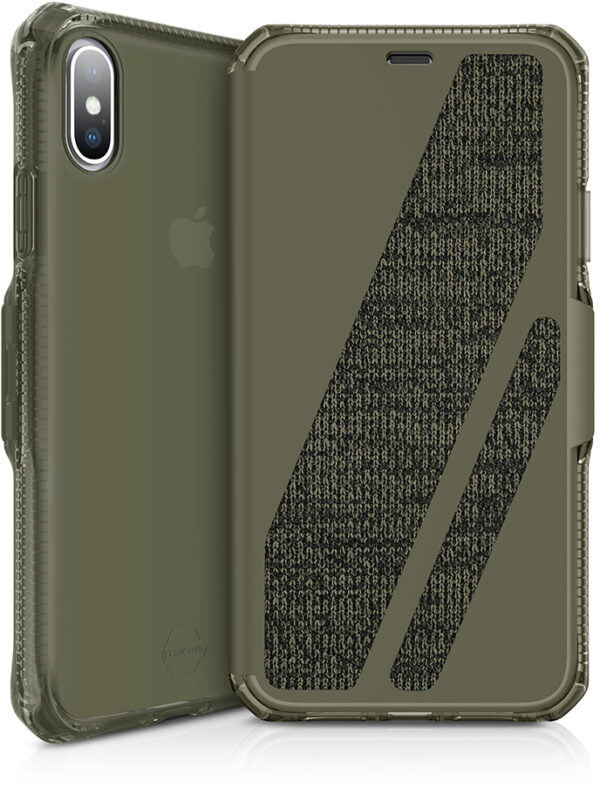 Itskins Level 2 Spectrumfolio For Apple Iphone Xs Max Kaki - Afbeelding 2