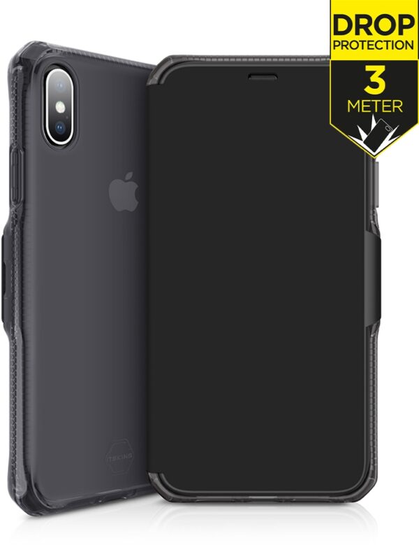 Itskins Level 2 Spectrumfolio For Apple Iphone Xs Max Pure Black