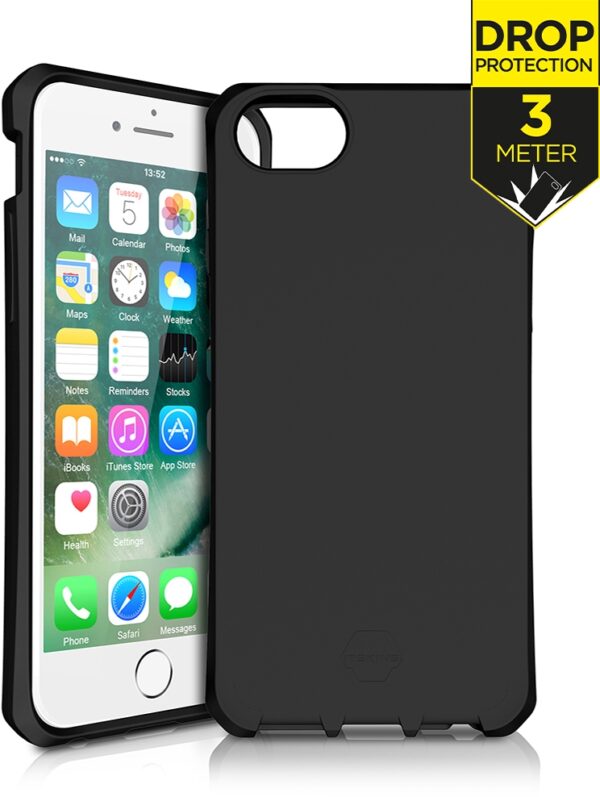 Itskins Level 2 Spectrumsolid For Apple Iphone 6/6S/7/8/Se (2020/2022) Plain Black