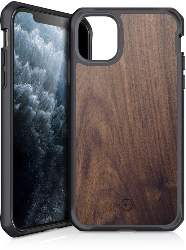 Itskins Level 2 Hybridfusion For Apple Iphone 11 Pro Max Dark Wood - Afbeelding 2