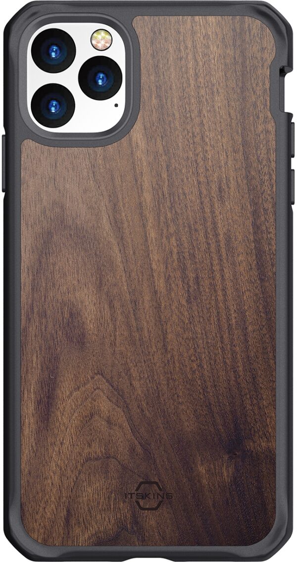 Itskins Level 2 Hybridfusion For Apple Iphone 11 Pro Max Dark Wood - Afbeelding 3