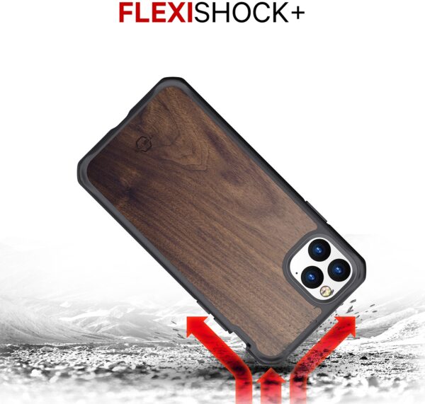 Itskins Level 2 Hybridfusion For Apple Iphone 11 Pro Max Dark Wood - Afbeelding 5