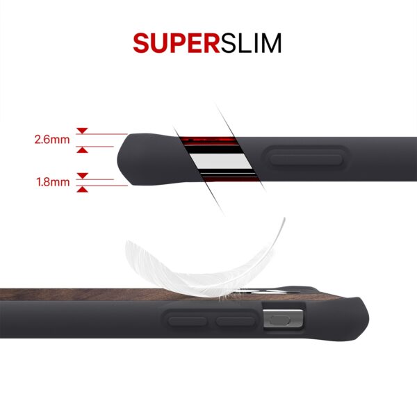 Itskins Level 2 Hybridfusion For Apple Iphone 11 Pro Max Dark Wood - Afbeelding 6