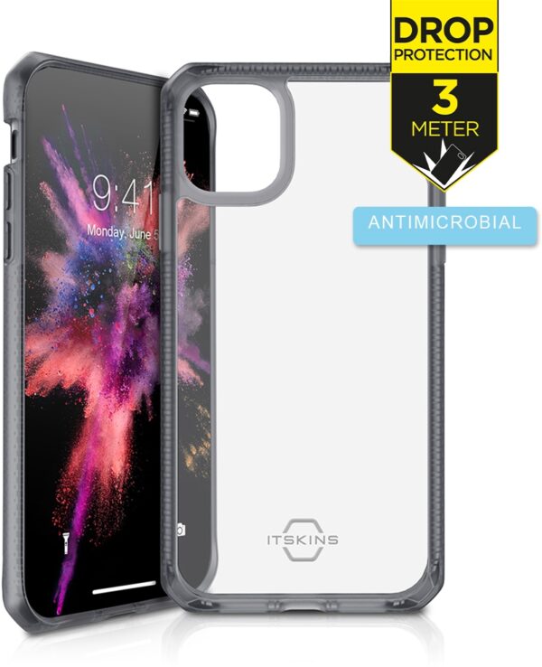 Itskins Level 2 Hybridfrost For Apple Iphone 11/Xr Transparent Black