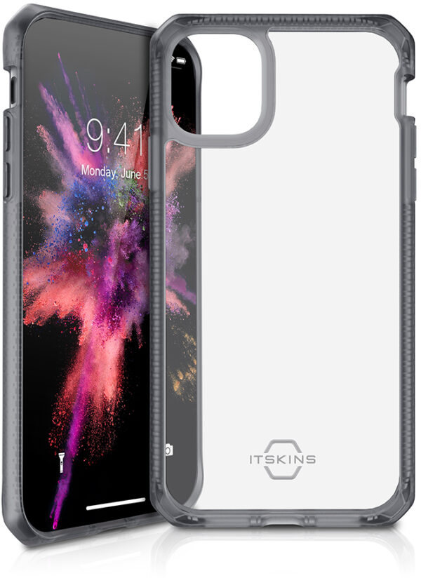 Itskins Level 2 Hybridfrost For Apple Iphone 11/Xr Transparent Black - Afbeelding 2