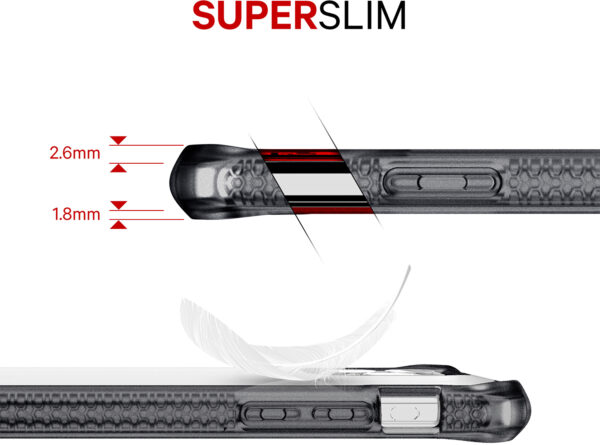 Itskins Level 2 Hybridfrost For Apple Iphone 11/Xr Transparent Black - Afbeelding 7