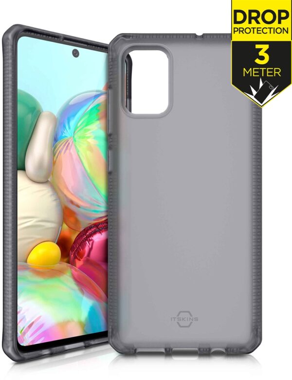 Itskins Level 2 Spectrumfrost For Samsung Galaxy A71 Transparent Black
