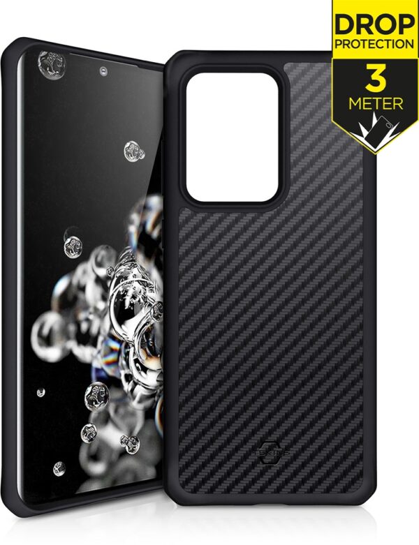 Itskins Level 2 Hybridfusion For Samsung Galaxy S20 Ultra/S20 Ultra 5G Carbon