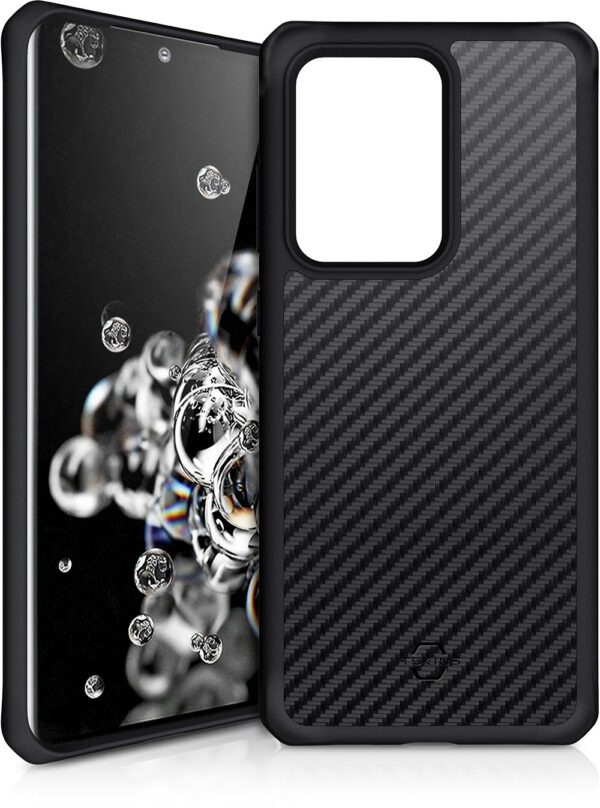 Itskins Level 2 Hybridfusion For Samsung Galaxy S20 Ultra/S20 Ultra 5G Carbon - Afbeelding 2