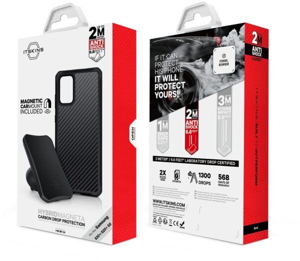 Itskins Level 2 Hybridfusion For Samsung Galaxy S20 Ultra/S20 Ultra 5G Carbon - Afbeelding 8