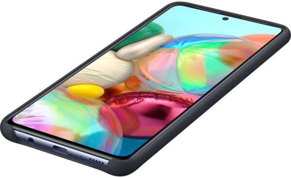 Samsung Ef-Pa715Tbegeu Samsung Silicone Cover Galaxy A71 Black - Afbeelding 5