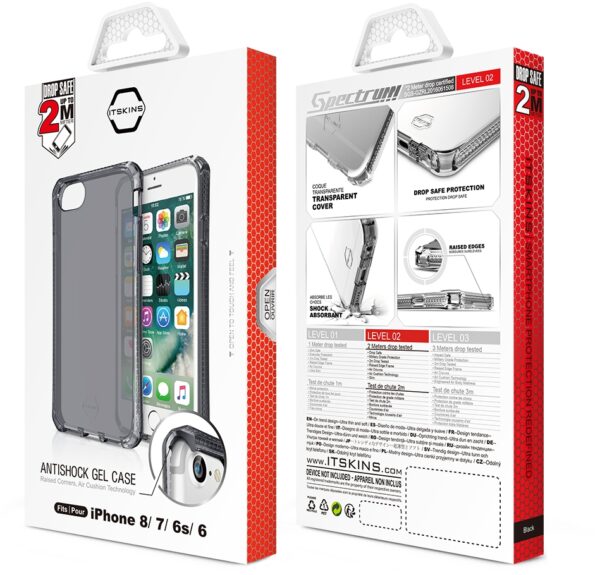 Itskins Level 2 Spectrumclear For Apple Iphone 6/6S/7/8/Se (2020/2022) Smoke - Afbeelding 7