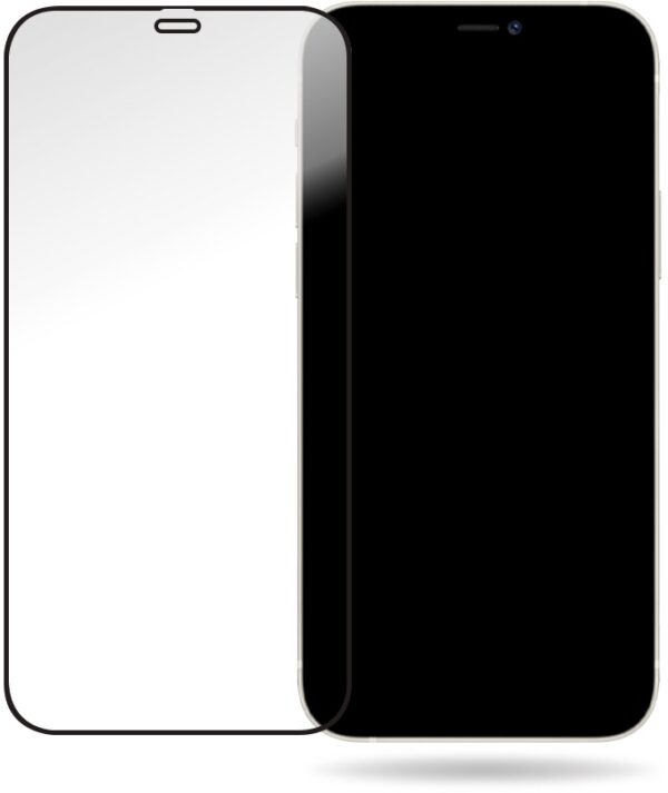 Mobilize Glass Screen Protector - Black Frame - Apple Iphone 12/12 Pro
