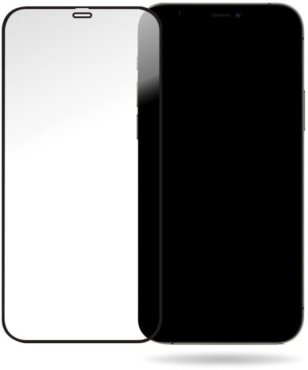 Mobilize Glass Screen Protector - Black Frame - Apple Iphone 12 Pro Max