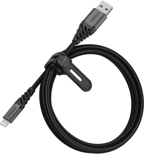 Otterbox Nylon Braided Charge/Sync Cable Apple Lightning 1M Black