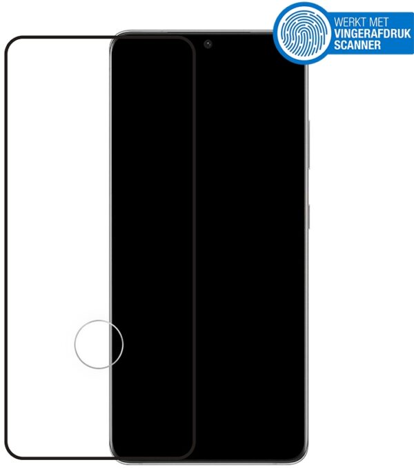 Mobilize Edge-To-Edge Glass Screen Protector Samsung Galaxy S21 Ultra 5G Black Edge Glue