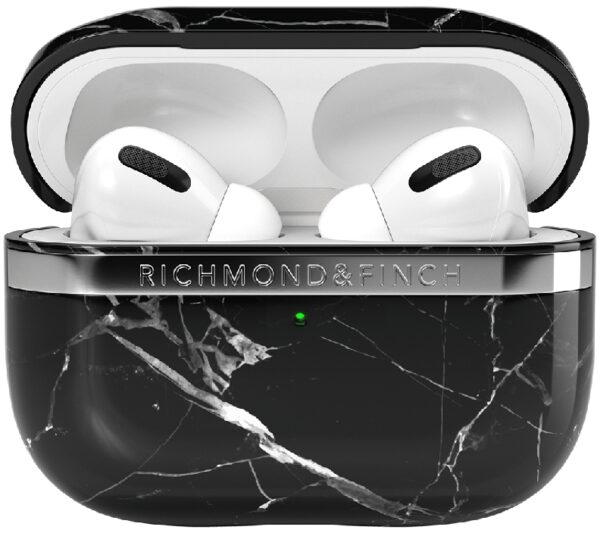 Richmond & Finch Freedom Series Apple Airpod Pro Black Marble/Silver