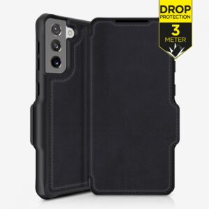 Itskins Level 2 Hybridfolio Leather For Samsung Galaxy S21+ 5G Pure Black