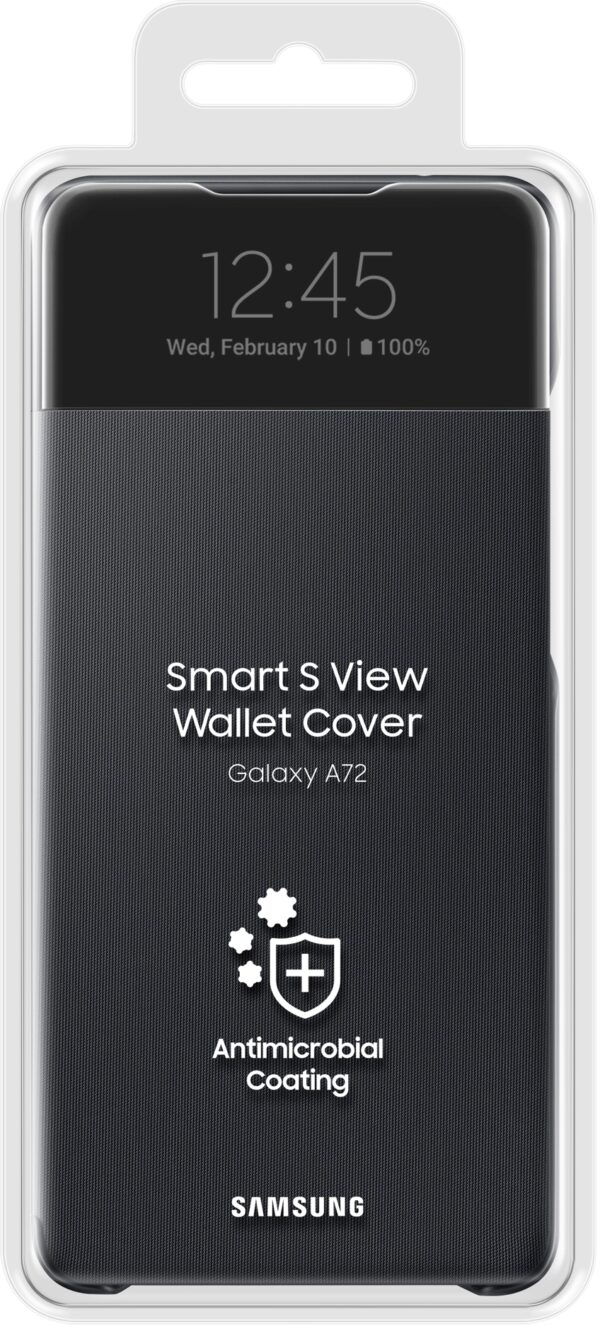 Samsung Ef-Ea725Pbegee Samsung Smart S View Cover Galaxy A72 4G Black - Afbeelding 5