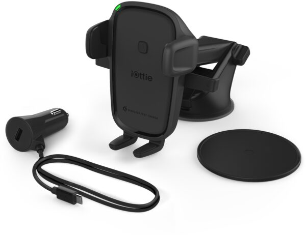 Iottie Easy One Touch Wireless 2 Dash/Windshield Mount 7.5W/10W Black - Afbeelding 3