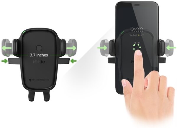 Iottie Easy One Touch Wireless 2 Dash/Windshield Mount 7.5W/10W Black - Afbeelding 7