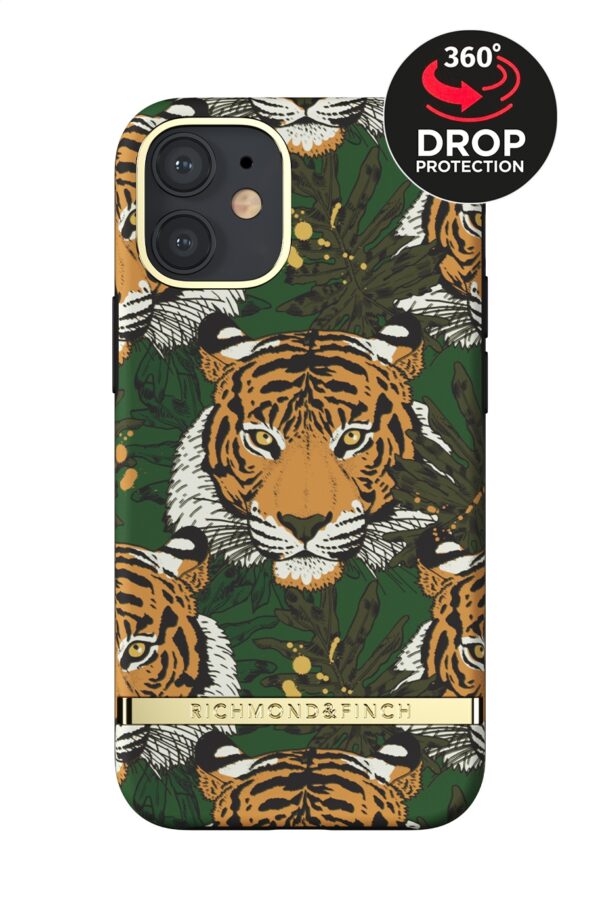 Richmond & Finch Freedom Series One-Piece Apple Iphone 12 Mini Green Tiger