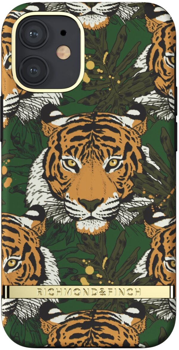 Richmond & Finch Freedom Series One-Piece Apple Iphone 12 Mini Green Tiger - Afbeelding 2