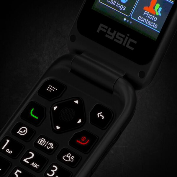 Fysic F25 Fysic Sos Klap Gsm 4G Black - Afbeelding 9