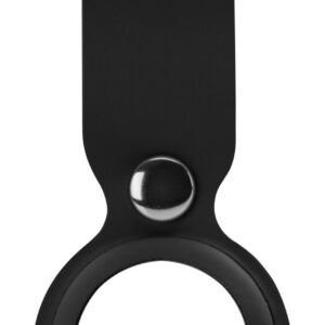 Xccess Pu Leather Airtag Loop Black