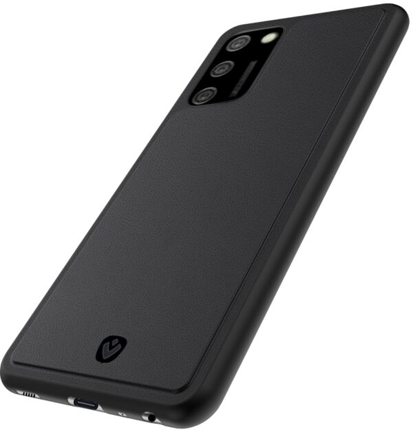 Valenta Leather Back Cover Snap Samsung Galaxy A02S Black - Afbeelding 11