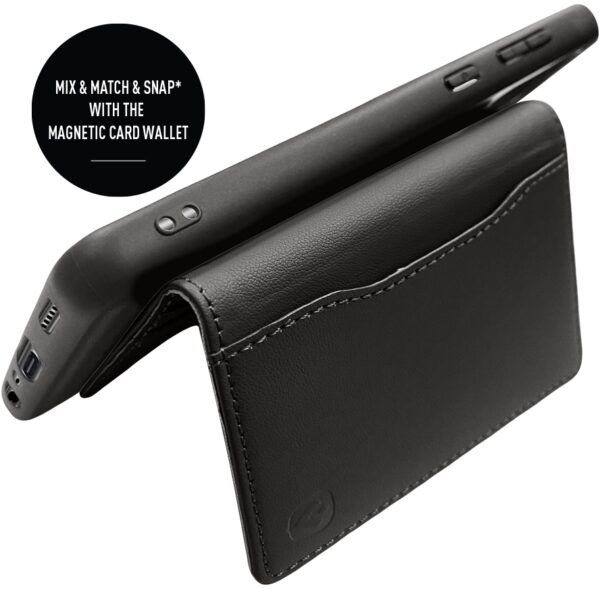 Valenta Leather Back Cover Snap Samsung Galaxy A02S Black - Afbeelding 14